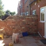 Victorian wall and extension