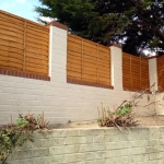 fence and retaining wall
